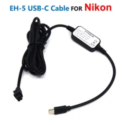 Cable USB-C de alimentación para Nikon EH-5