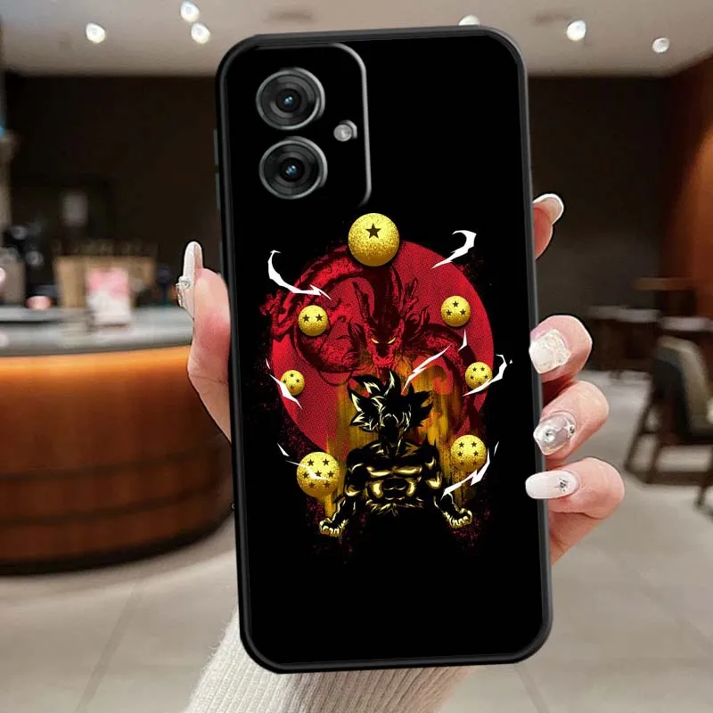 D-Dragon B-Balls Cool Anime para Motorola G85 Edge 50 G24 G35 G14 G04 40 G72 G34 G31 G Stylus G54 G13 G32 5G funda de teléfono negra - imagen 2