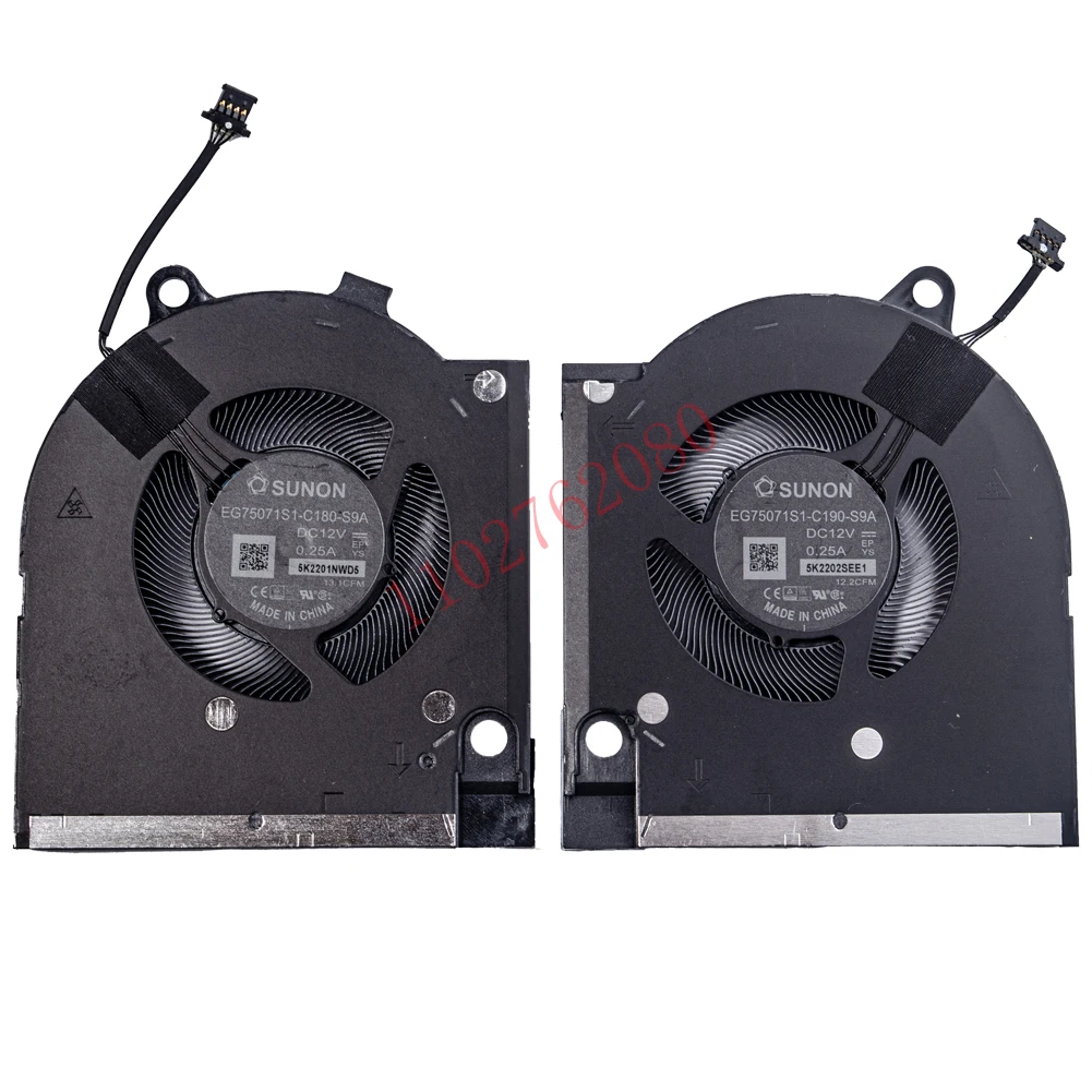 Ventilador GPU de CPU para portátil de repuesto para DELL G15 5520 5525 Series año 2022 RTX3050 3060 3070