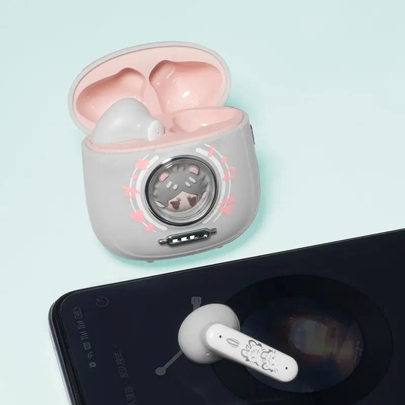 Auriculares Bluetooth 5,4 Anime Haikyu Sugawara Koushi auriculares regalo Cool personalizado Cosplay auriculares con cancelación activa de ruido