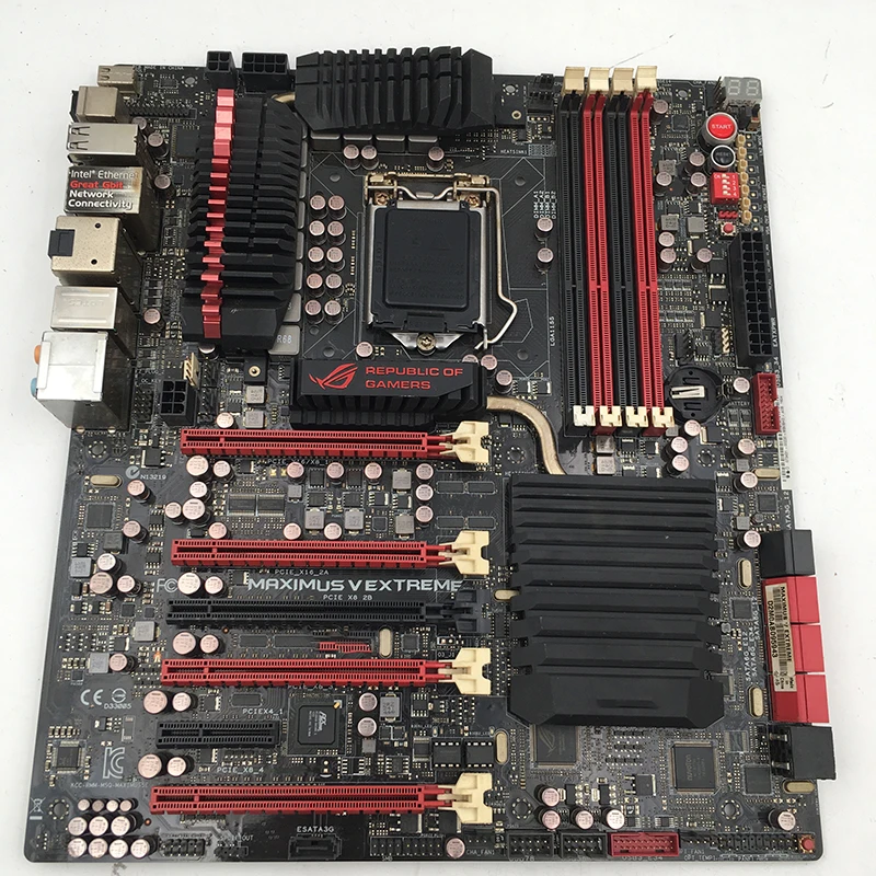 Placa base de estación de trabajo MAXIMUS V EXTREME M5E para ASUS para 4 * DDR3 Z77 antes del envío prueba perfecta - imagen 4