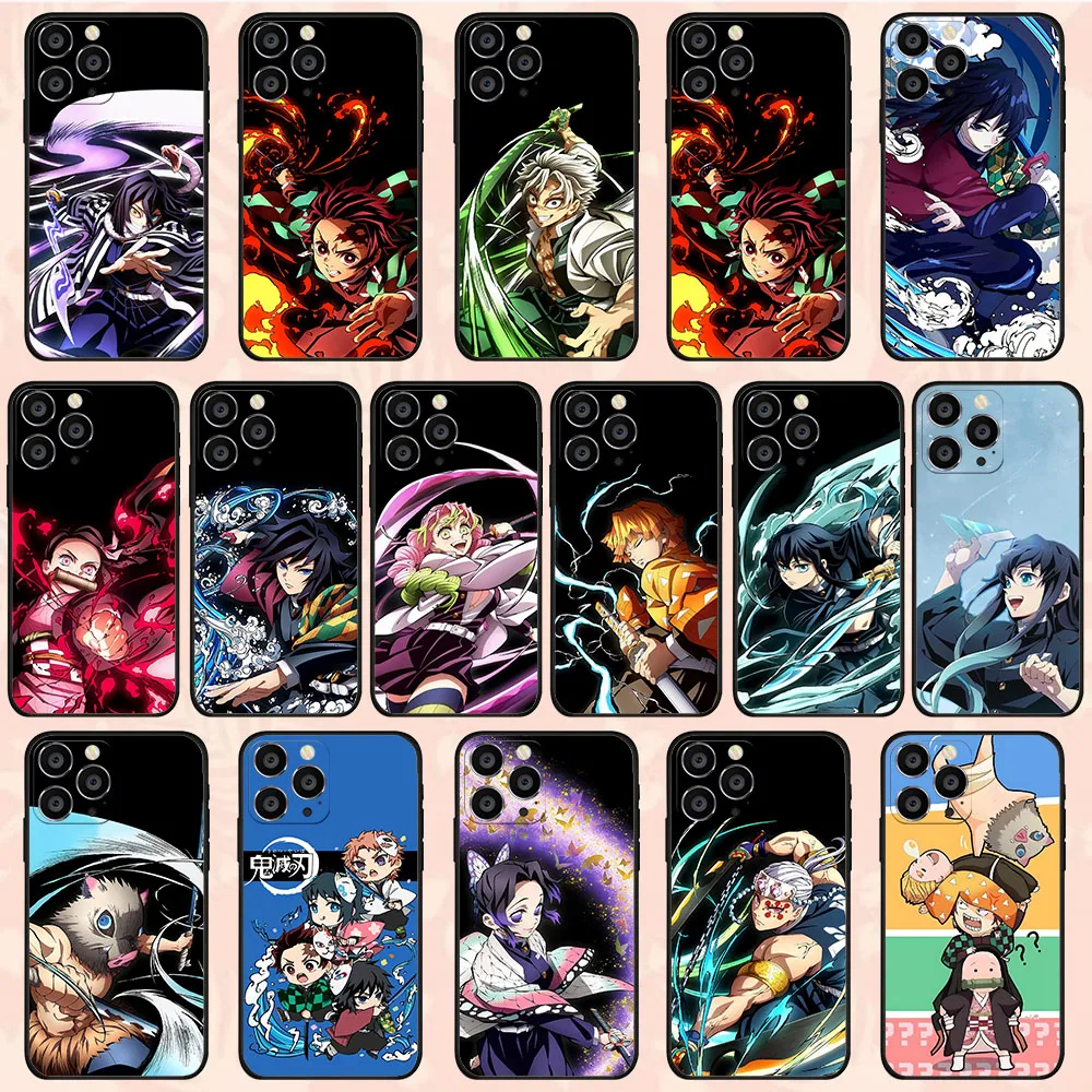 CK-13 Demon Slayer funda de teléfono para OPPO A76 A54 A77S A60 A40 A80 Reno 2 2F 3 4F A55 A56 F7