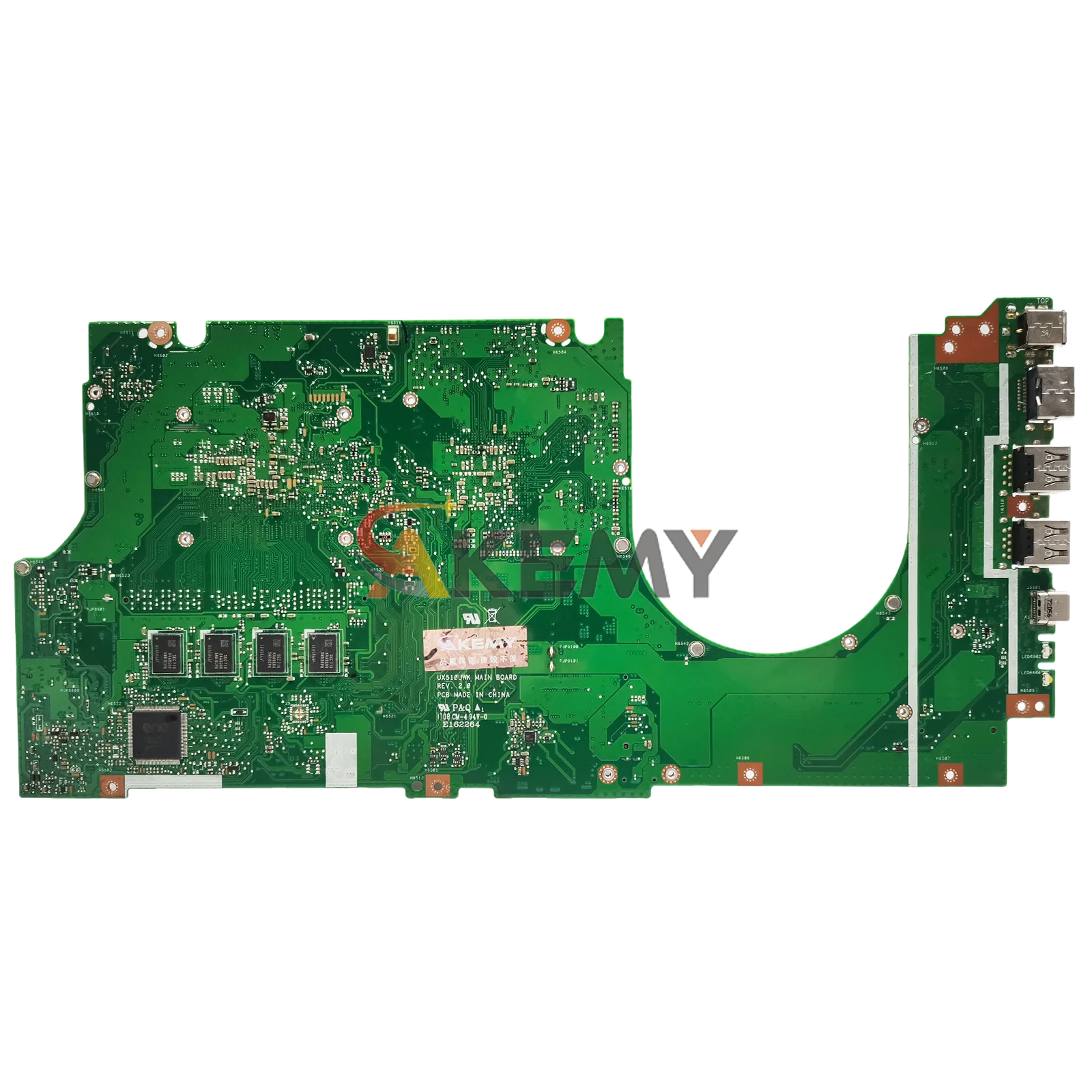 Placa base para ordenador portátil UX510UX para ASUS ZenBook UX510U U5000U V510U UX510UX UX510UW UX510UXK UX510UWK con CPU I3 I5 I7 - imagen 2