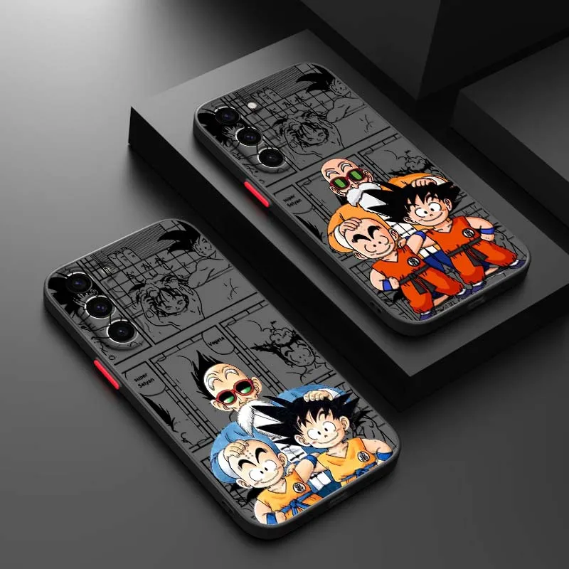 D-Dragon Ball Master Roshi para Samsung Galaxy S25 S24 S23 S22 FE Plus Ultra 5G funda de teléfono translúcida esmerilada
