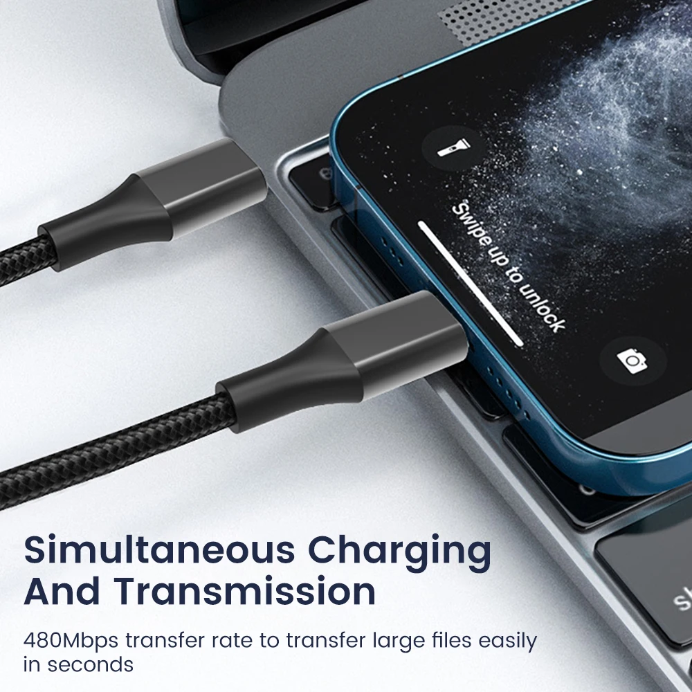 Cable de carga de datos Usb, cargador de 0,25 M, 66W, 3A, para banco de energía, tableta tipo C, para Samsung, Huawei, Xiaomi - imagen 3