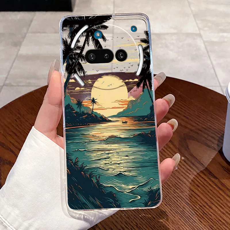 For Nothing Phone (3a) Funda transparente de lujo lindo conejo de amor divertido TPU funda de teléfono de silicona suave NothingPhone 3a Phone3a contraportada - imagen 2