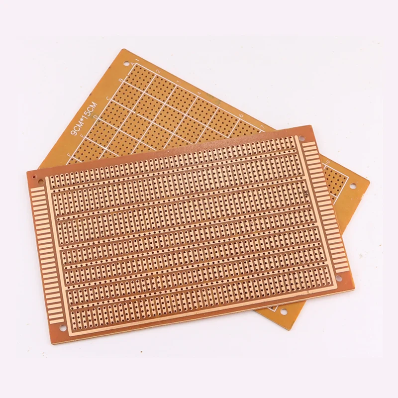 5/10 Uds placa de circuito DIY 9x15CM baquelita de un solo lado (3-4-5 agujeros de conexión) 1,5 de espesor 2,54 espaciado placa Universal PCB - imagen 4