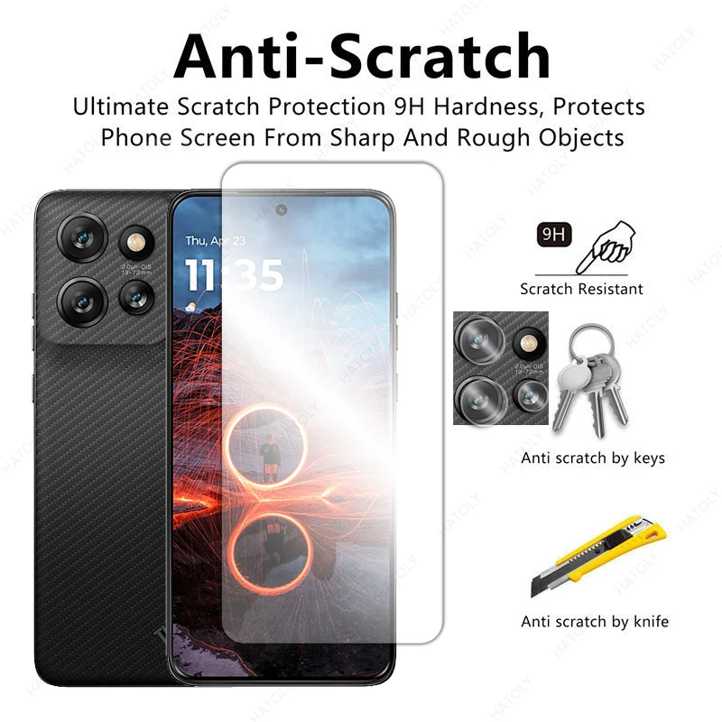 Vidrio templado para Motorola ThinkPhone 25 HD, película protectora transparente para Motorola ThinkPhone25, Protector de pantalla para cámara - imagen 2