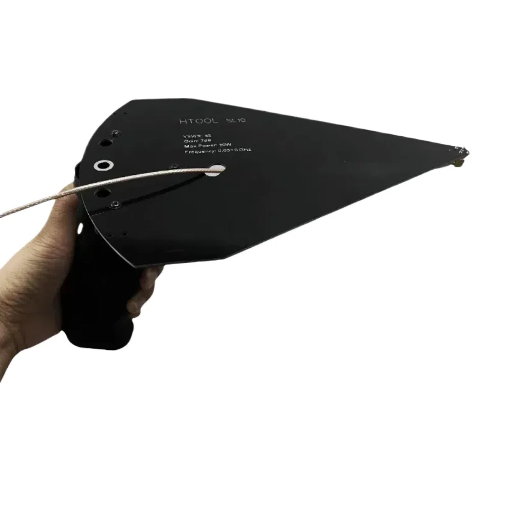 Antena periódica de registro de 50MHz-6GHz, antena direccional de alta ganancia, interfaz SMA de 7dB para analizador de espectro, antenas UWB