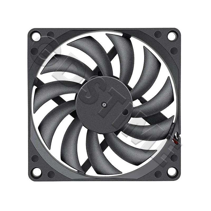 Gdstime 8010 12V ventilador de refrigeración 80mm USB DC 5V 24V doble bola CPU Cooler 80x80x10mm ordenador PC ventilador con cubierta 3PIN ventilador para portátil sin escobillas - imagen 3