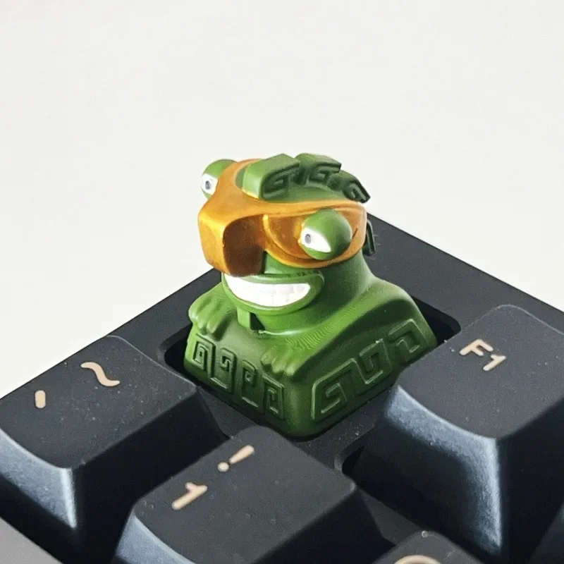 Barrier Beasts ESC Point Keycap personalizado hecho a mano 3D resina cereza perfil lindo llavero artesanal Keycap para regalo - imagen 2