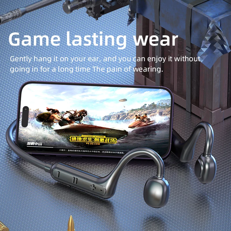 Ks15 auriculares inalámbricos montados en el cuello, cascos con Bluetooth, conducción de sonido de alta potencia y batería de larga duración - imagen 2