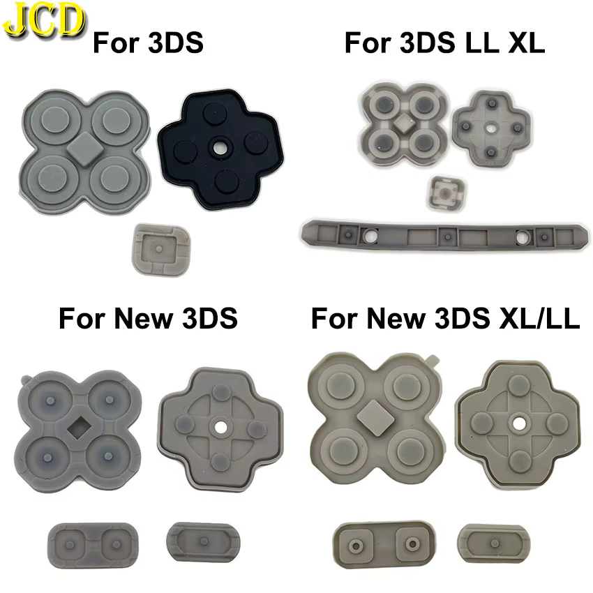 JCD teclado interno A B D Dad botones conductores de goma de silicona para 3DS 3DSLL 3DSXL nuevo 3DS LL XL