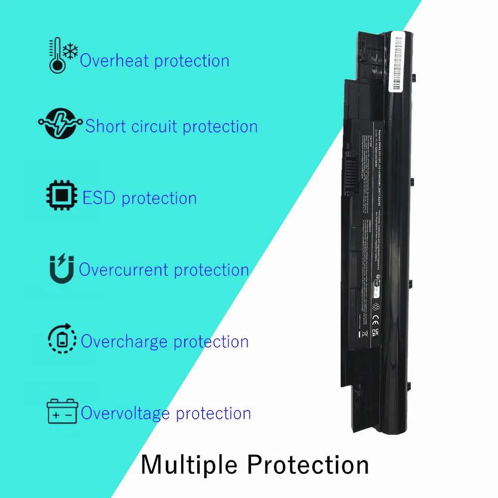 Batería de ordenador portátil para Dell Inspiron N311z N411z Vostro V131 V131D V131R 268X5 312-1257 312-1258 H2XW1 H7XW1 JD41Y N2DN5 - imagen 4