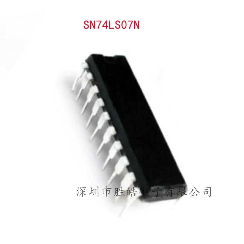 (10 uds) nuevo Chip receptor de unidad de búfer SN74LS07N SN74LS07 recto en circuito integrado DIP-14 SN74LS07N