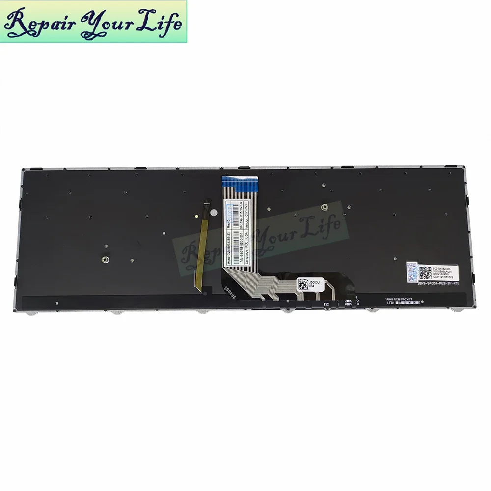 Gigabyte-Teclado retroiluminado para ordenador portátil, periférico ruso y estadounidense con retroiluminación, compatible con modelo A7 X1 AORUS 5 7 SB SB-7US1130SH - imagen 3