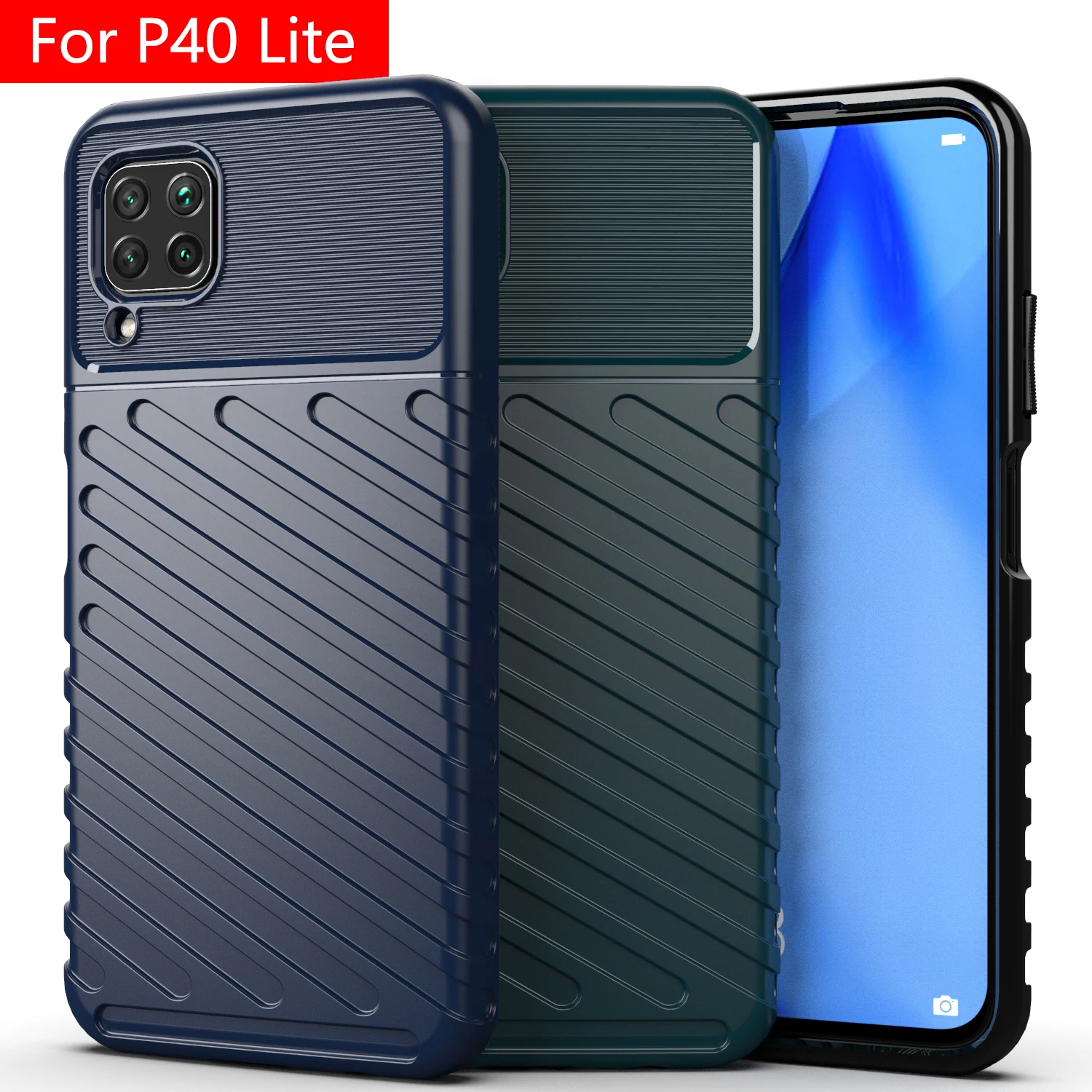 Funda de lujo a prueba de golpes, funda de silicona para teléfono HUAWEI Nova 6/6 SE/7i/P40 Lite - imagen 2