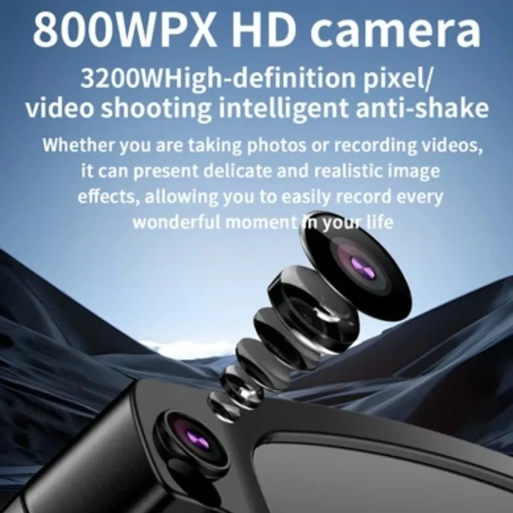 Gafas inteligentes AI, cámara de 800W, grabación de vídeos, reconocimiento de fotos, respuesta, traducción de llamadas BT, gafas de sol impermeables - imagen 2