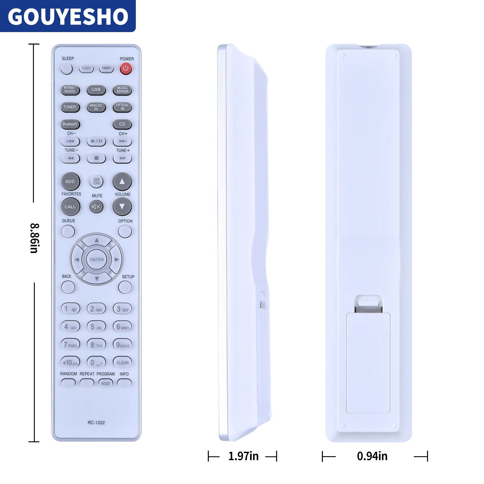 Nuevo Control remoto para DENON CEOL RCD-N10 RC-1222 receptor de CD de red todo en uno Hi-Fi - imagen 5
