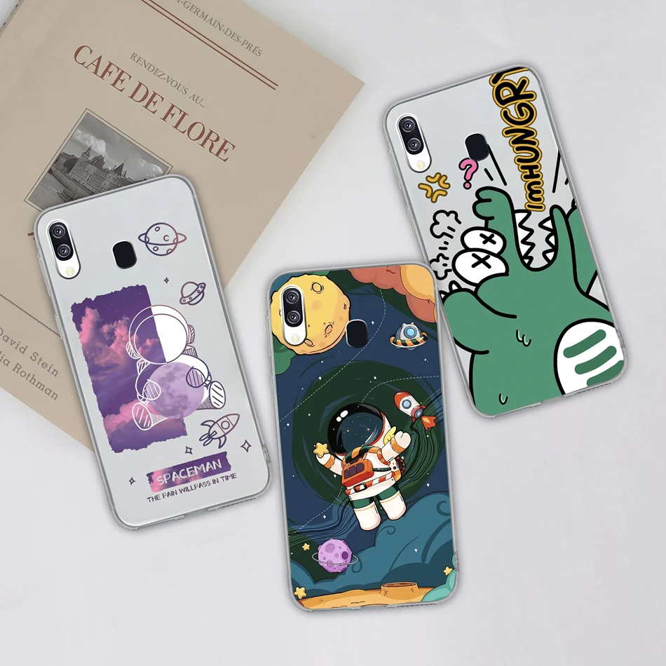 Para Samsung Galaxy A40 A41 funda de teléfono Simple creativa transparente contraportada para Samsung A 40 A 41 suave TPU silicona anticaída Fundas - imagen 4