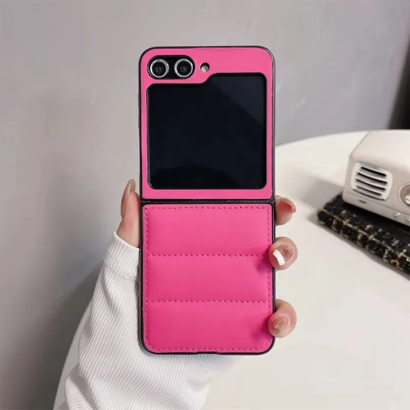 Chaquetas de plumón con cojín de aire para mantener el calor, funda Magsafe para Samsung Galaxy Z Filp 3 4 5 6 Fold 3 4 5 6, funda plegable de TPU a prueba de golpes