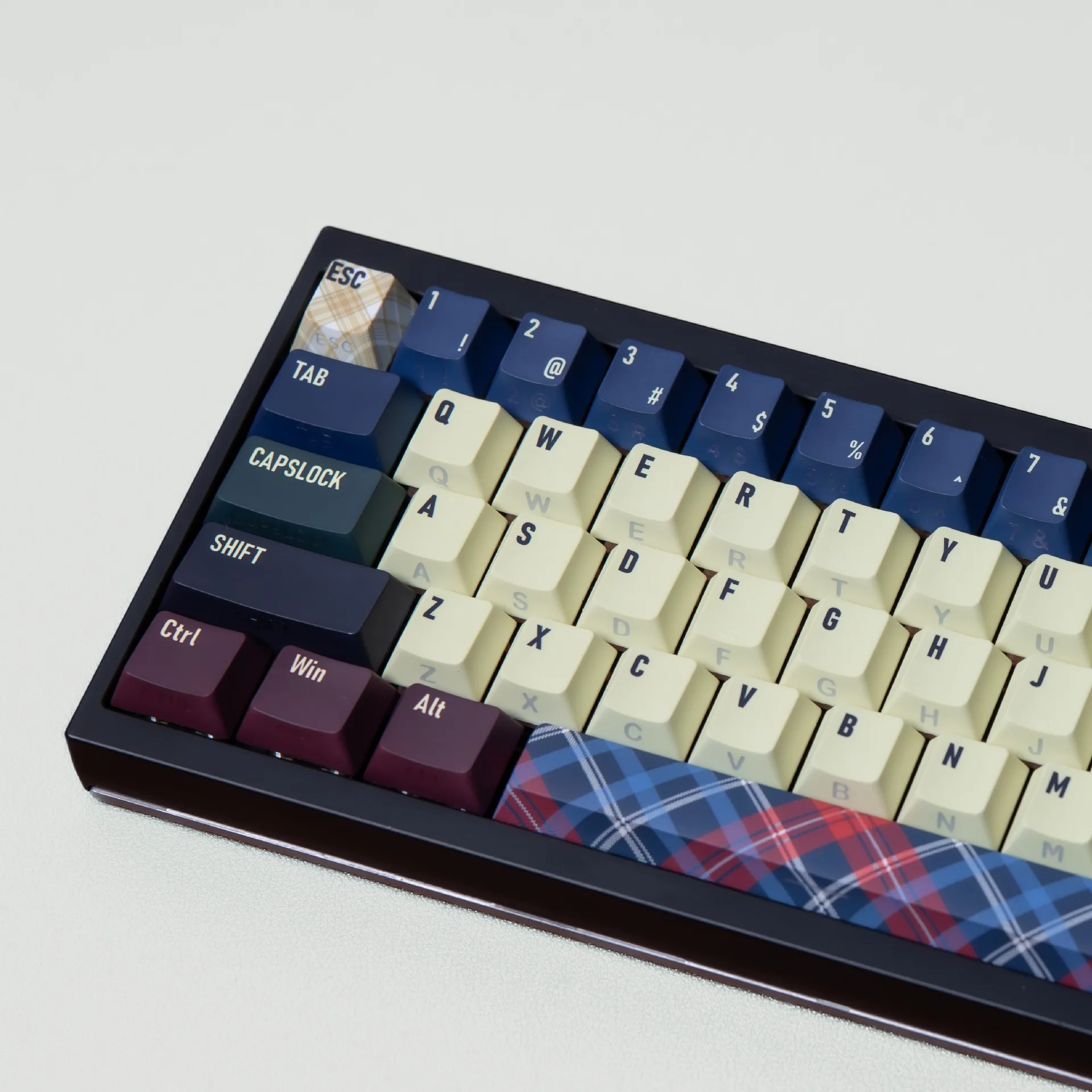 Teclas de teclado mecánico Retro para Gamer, coreano, español, francés, japonés, ruso, alemán, estampado lateral, perfil de cereza, teclas PBT DIY