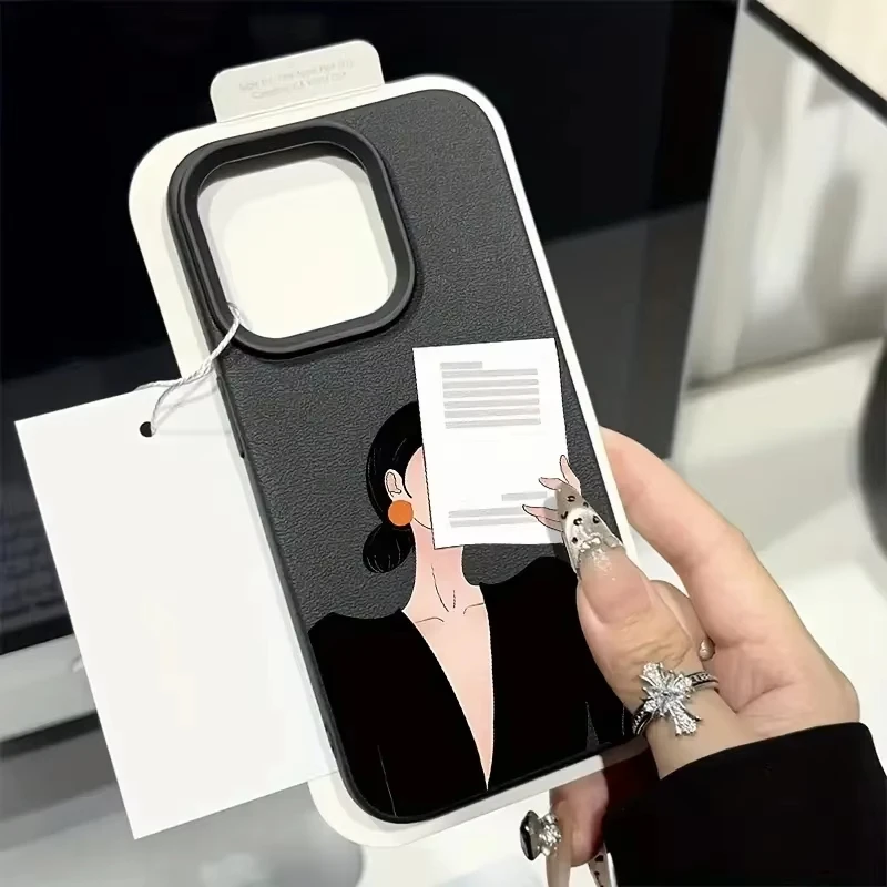 Funda de teléfono de silicona con diseño de lichi de chica temperamento para iPhone 17 16 Pro Max 15 14 Plus 13 12 11 XS Max X XR 17 Air Soft Cover - imagen 2