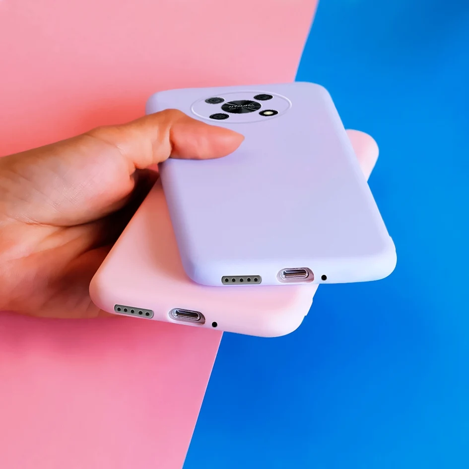 Funda de silicona líquida para teléfono Huawei Nova Y90, carcasa blanda de colores caramelo, parachoques NovaY90 Y 90 2022 - imagen 3