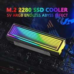 Jumpeak Disipador M.2 NVMe ARGB Efecto Abyss