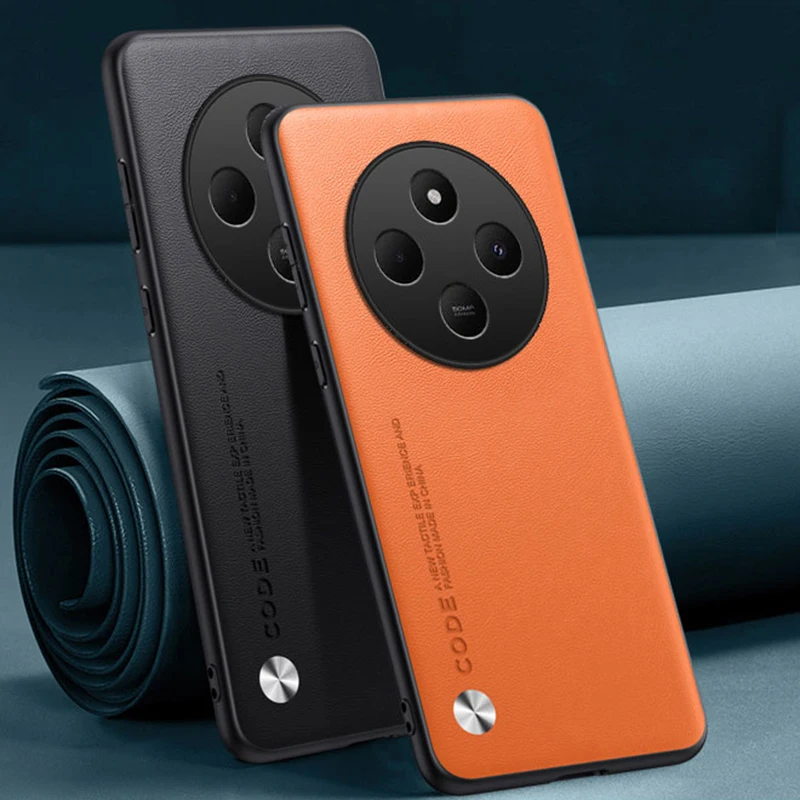 Funda de cuero PU de lujo para Xiaomi Poco C75, funda trasera de silicona mate, funda de teléfono de protección completa para Redmi 14C 14 C Redmi14C 4G - imagen 2