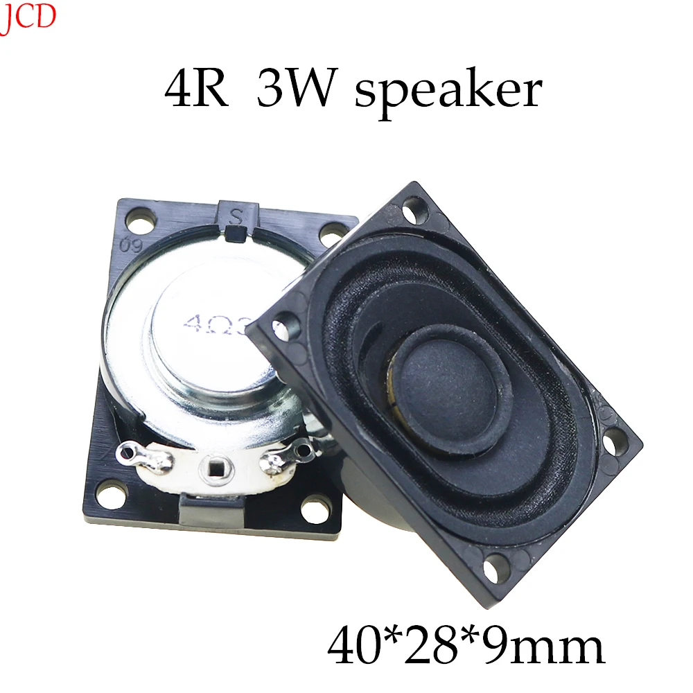 Monitor LCD cuadrado para ordenador portátil, bocina de altavoz de 4 ohmios, 4 ohmios, 3 vatios, 4R, 3 W, 40x28x9mm, 4x28mm, 2 piezas, nuevo