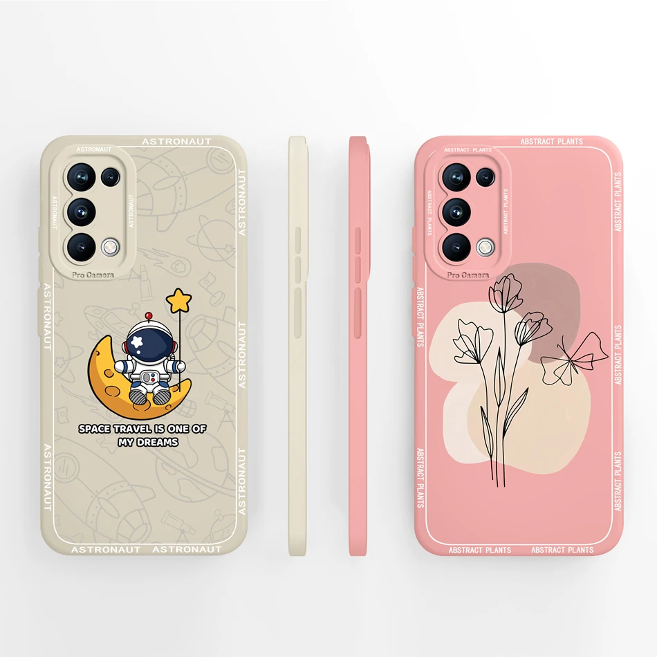 Funda divertida para Oppo Find X3 Lite 5G, Funda de protección completa anticaída, modelo CPH2145, Funda trasera de silicona líquida suave para teléfono, regalo - imagen 2