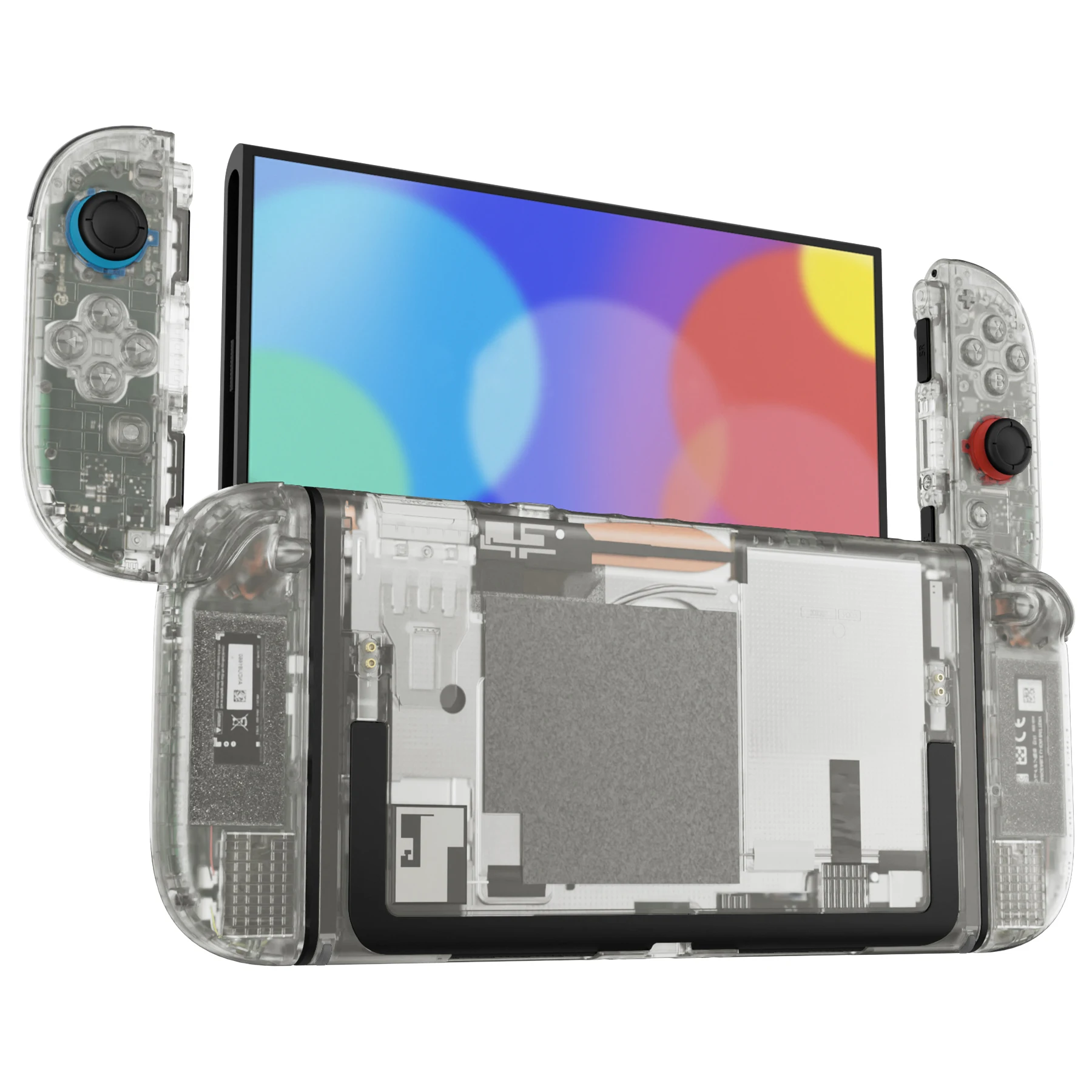 eXtremeRate Conjunto completo de carcasa con botones para Joycon 2 para Nintendo Switch 2 - Brilla en la oscuridad - Verde - imagen 3