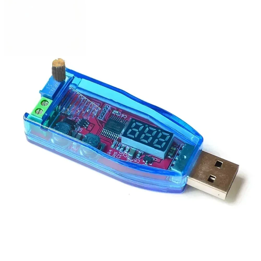 DC-DC USB 5V a 3,3 V 9V 12V 24V USB módulo de fuente de alimentación reductor/abajo módulo convertidor Buck de refuerzo ajustable salida DC 1,0 V-24V - imagen 2