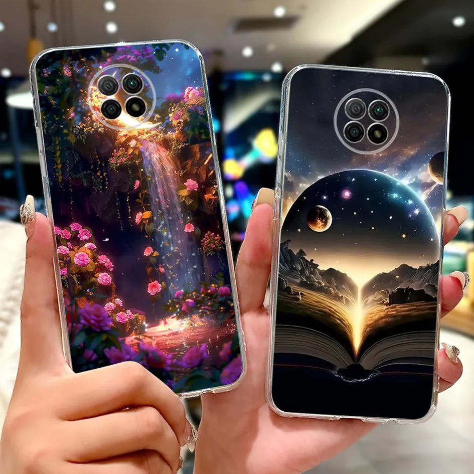 Funda para Xiaomi Redmi Note 9T, Funda de teléfono de silicona suave con dibujos de corazón y mariposa de 6,53 pulgadas para Xiaomi Redmi Note 9 5G