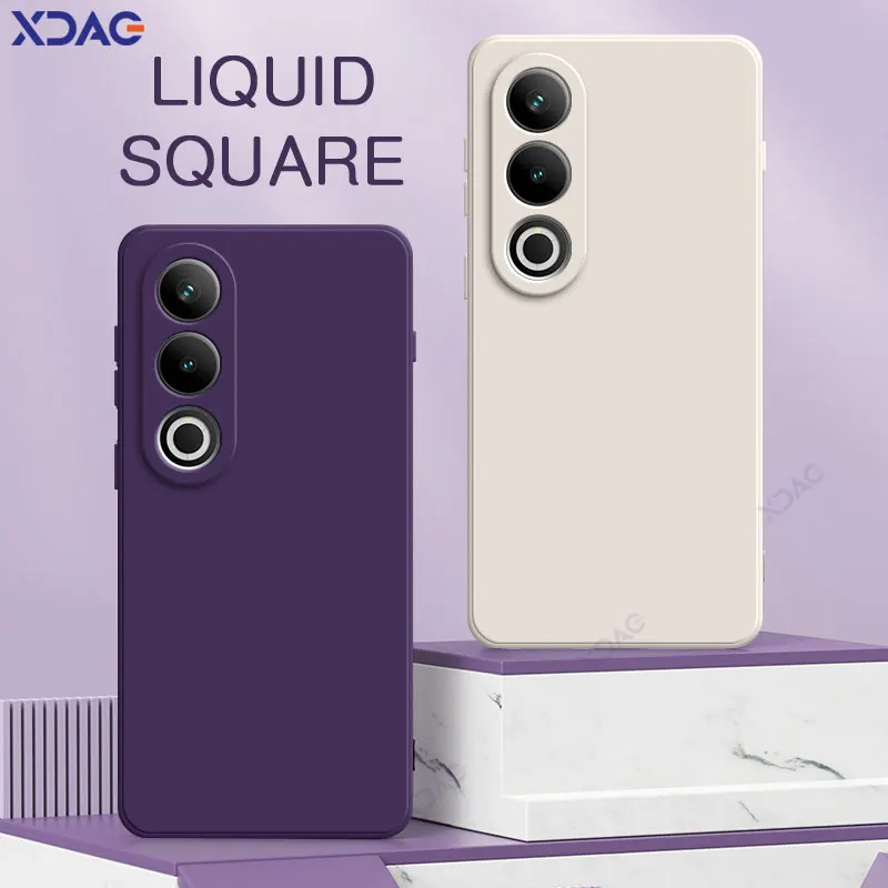 Funda de teléfono líquida cuadrada de lujo para OnePlus Ace 3V 5G, carcasa trasera de silicona suave a prueba de golpes One Plus Ace 3V Ace3V V - imagen 2