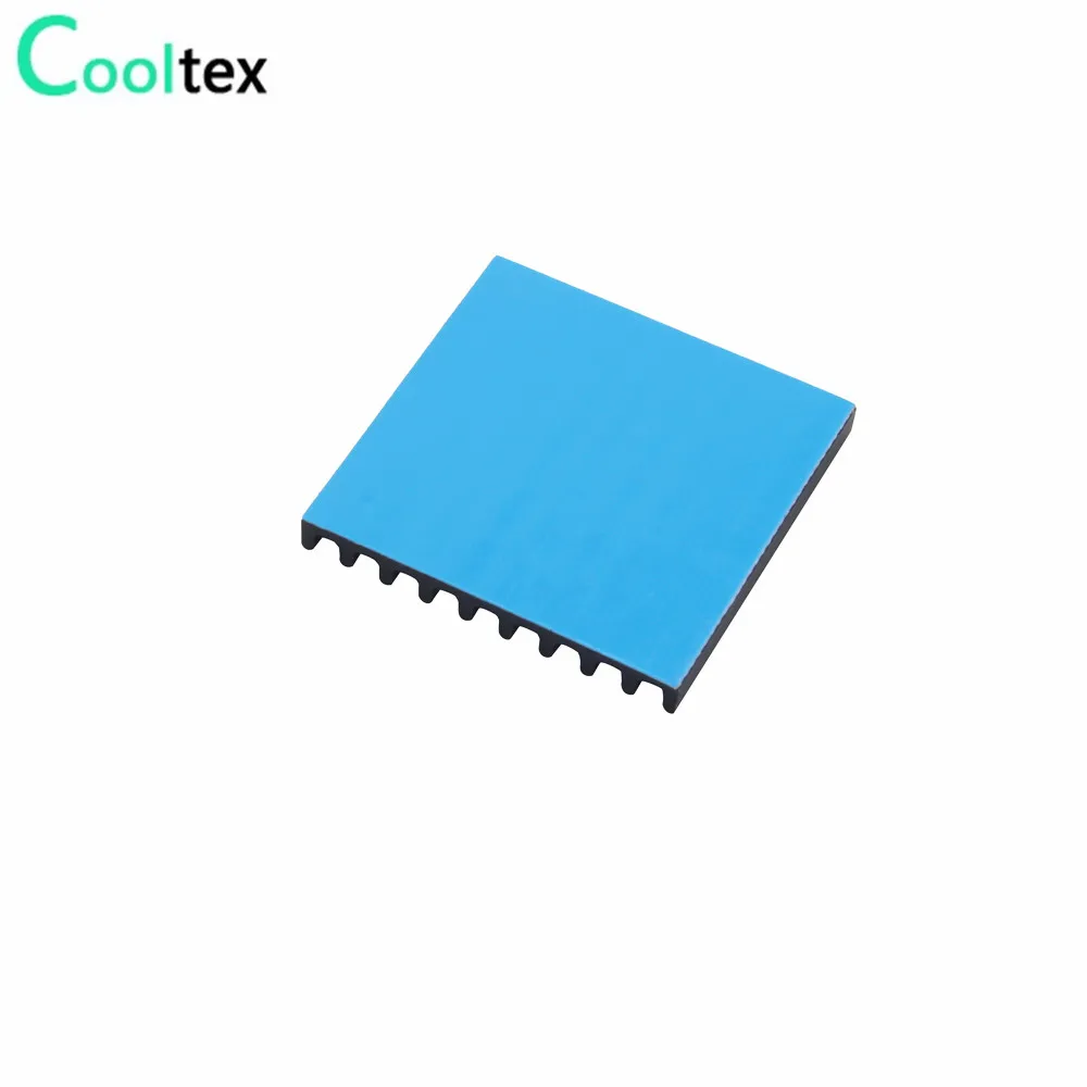 Disipador de calor de aluminio negro para Chip electrónico, disipación de calor IC MOS con cinta conductora térmica, 20 piezas, 28x28x3mm - imagen 5