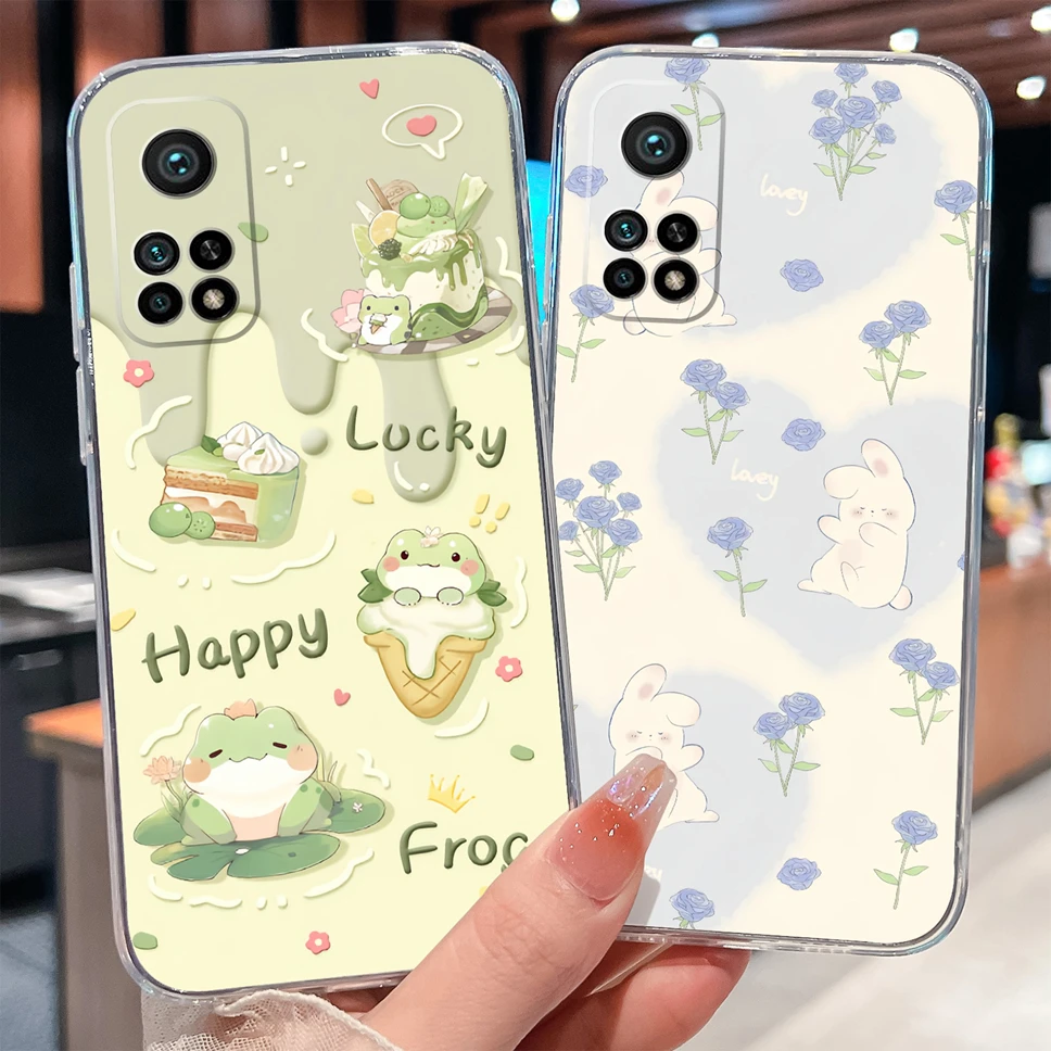 Para Redmi K30S K30S Ultra funda de teléfono Linda rana conejo dibujos animados suave delgada funda de silicona transparente para Redmi K 30S carcasa ligera