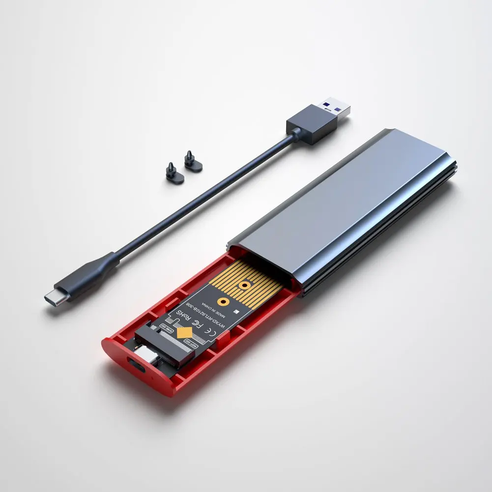 M.2 NVMe PCIe 10Gbps SSD sin herramientas Chasis Estuche de transporte USB-C/USB-A Modo dual Plug and Play para PC/Mac/PS5/Linux - imagen 4