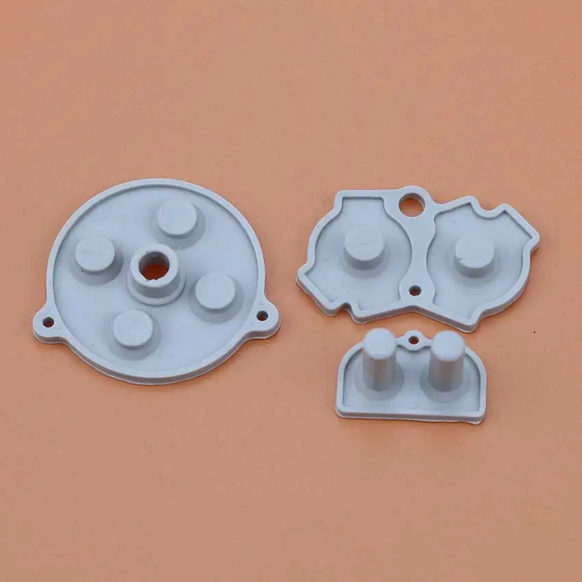 JCD para consola de juegos GameBoy Advance GBA, A-B de silicona, D-Pad Start Select, teclado, botón conductor de goma - imagen 2