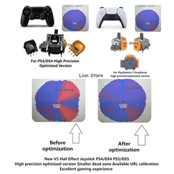 V6 Joystick Efecto Hall PS4/PS5/Xbox Alta Precisión Zona Muerta Mínima