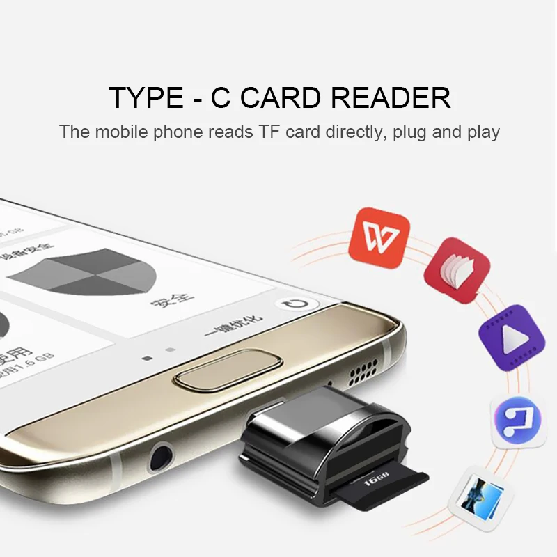 Lector de Tarjetas USB-C OTG Portátil SD/TF para Samsung y MacBook - imagen 5