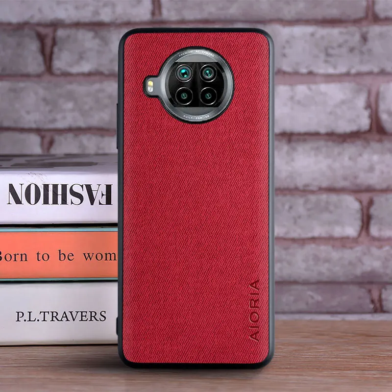 Funda textil para Xiaomi mi 10T Lite 5G TPU suave con PC dura material 3 en 1 tacto perfecto - imagen 2