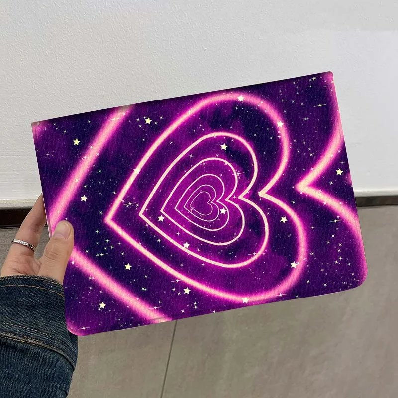 Patrón de diseño de corazón púrpura para Lenovo Xiaoxin Pad Pro Tab M10 K10 Plus 3.a generación Y700 11 11,2 11,5 12,7 8,8 pulgadas funda para tableta - imagen 3