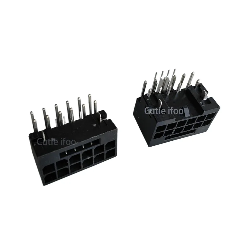 90 grados ordenador GPU ATX 3,0 PCI-E 5,0 12P 16pin 12 + 4P 12VHPWR potencia hembra ángulo recto H ++ conector Jack para tarjeta gráfica