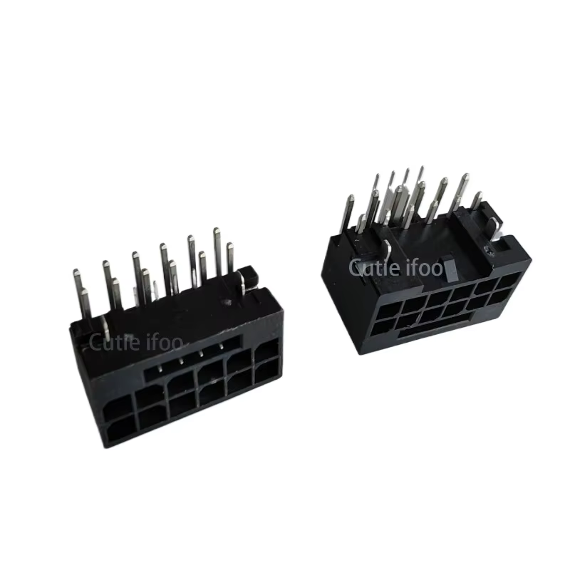 90 grados ordenador GPU ATX 3,0 PCI-E 5,0 12P 16pin 12 + 4P 12VHPWR potencia hembra ángulo recto H ++ conector Jack para tarjeta gráfica