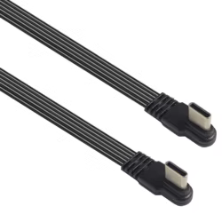 0,5 0,1 M USB 2,0 USB C Cable plano en ángulo hacia arriba abajo USB 2,0 tipo C Cable de datos de carga rápida Cable extensor macho/hembra para USB