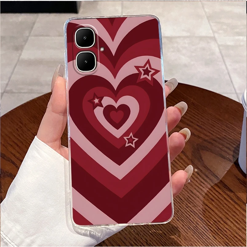 Para Tecno KM4 funda Tecno Spark Go 2 funda transparente de lujo lindo conejo de amor divertido fresco suave TPU silicona Spark Go 2 Tecno funda de teléfono - imagen 4