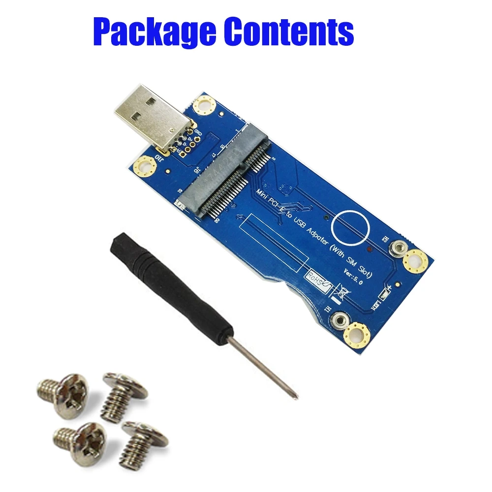 Mini adaptador PCI-E a USB con ranura para tarjeta SIM para módulo WWAN/LTE, placa adaptadora de módulo 3G/4G (grado Industrial) - imagen 4