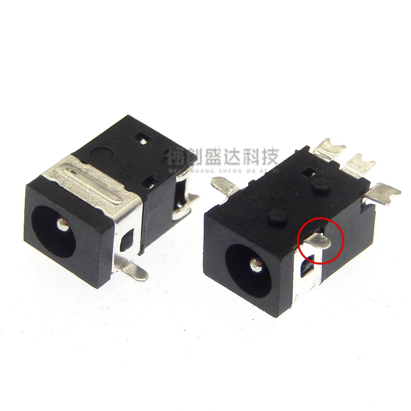 10 Uds DC-045A conector de alimentación CC macho Pin 1,3 * 3,5mm conector de alimentación CC hembra montaje SMD PCB para tableta portátil - imagen 2